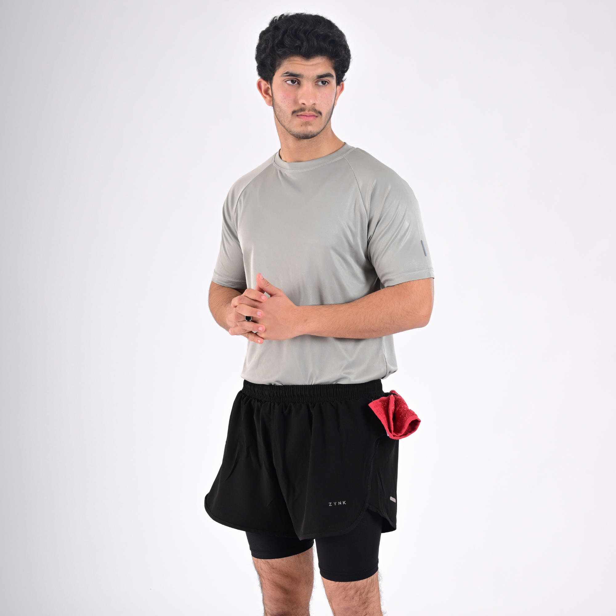 ZYNK® Men’s 2-in-1 Running Shorts with Compression Liner & Pockets