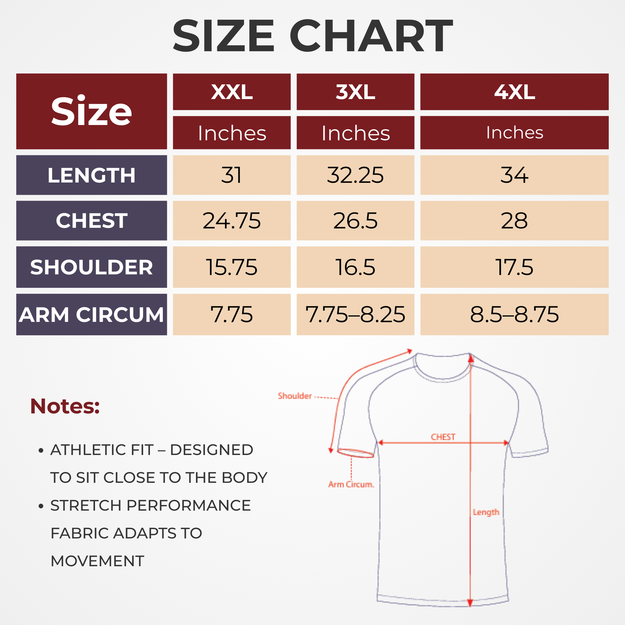 ZYNK® Men’s Quick-Dry Gym T-Shirt with Reflective Detail (XXL–4XL)      (Plain Navy)