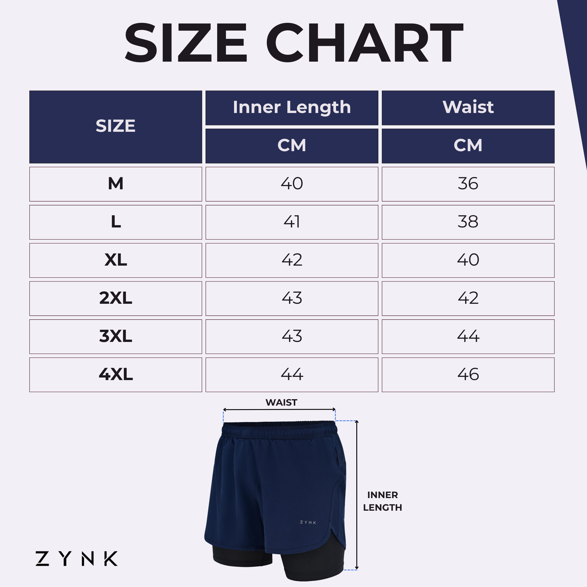 Men’s 2-in-1 Running Shorts with Compression Liner & Pockets - Black - Navy