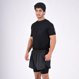 ZYNK® Men’s 2-in-1 Running Shorts with Compression Liner & Pockets