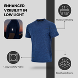 Men's 3-Pack Quick-Dry Performance Gym T-Shirt Melange