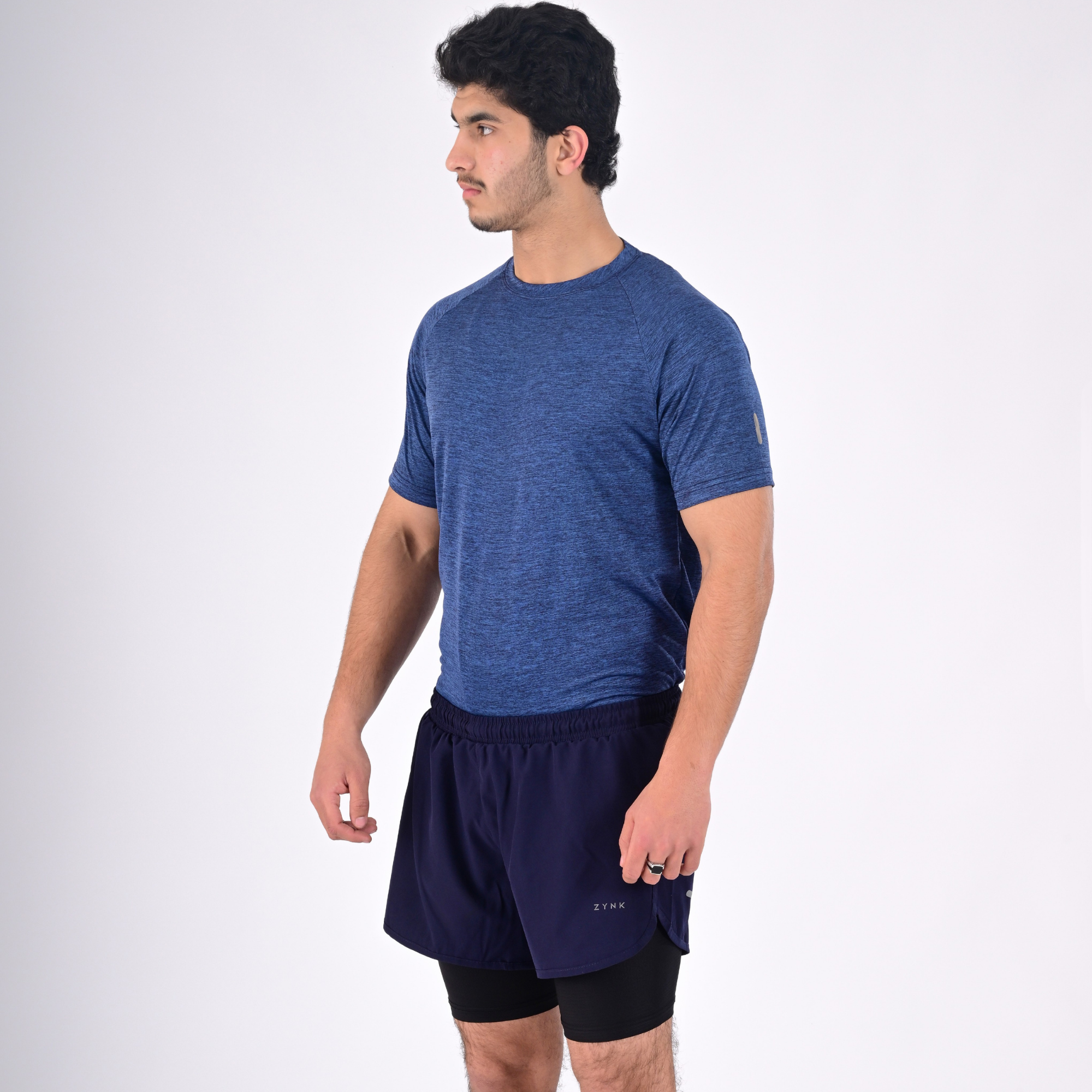 ZYNK® Men’s 2-in-1 Running Shorts with Compression Liner & Pockets