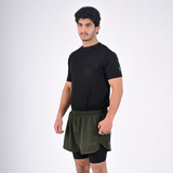ZYNK® Men’s 2-in-1 Running Shorts with Compression Liner & Pockets