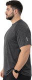 Zynk®Pack of 3 Plus Size Running T Shirts for Men UK, Lightweight Quick Dry Workout Gym Mens Shirts, Moisture Wicking Short Sleeve Tops for Gym Men with Reflective Tape, Pullover Mens T shirt, XXL-4XL